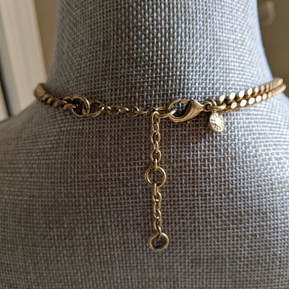 J Crew choker ivory rheinstone necklace - Picture 3 of 3